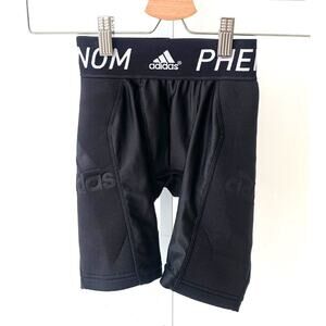 ADIDAS Size XS Phenom Slider Shorts Base Layer Bottoms Baseball Boys Black